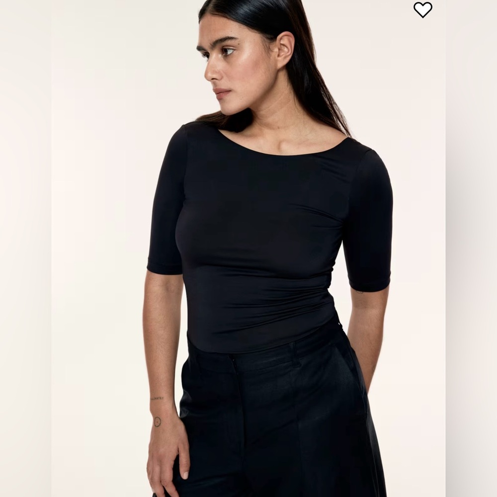 NWOT Elegant H&M Black Women's Ballerina Low Back Top